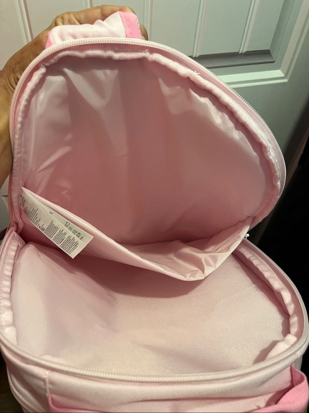 Nike Light Pink Backpack with White Swoosh
